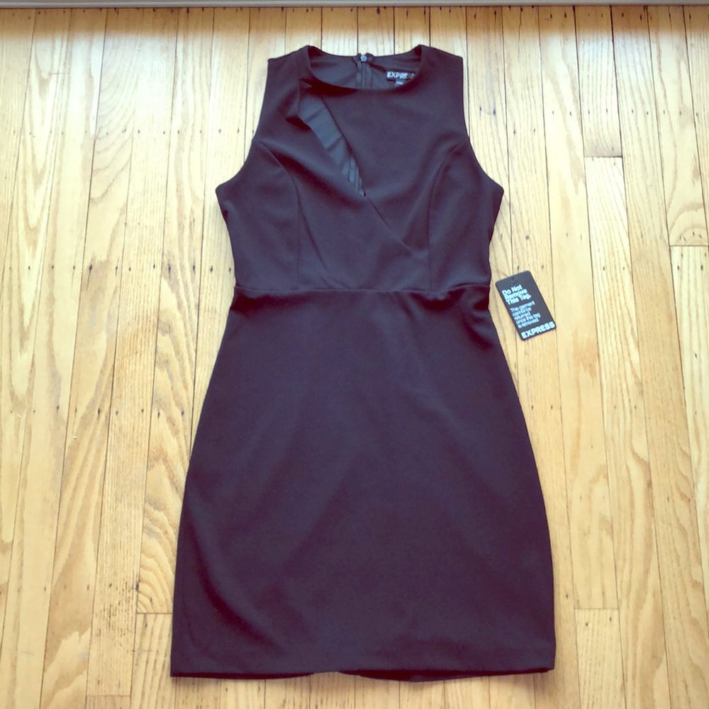 NEW // EXPRESS black cocktail dress - NWT! 🖤 - Picture 1 of 7